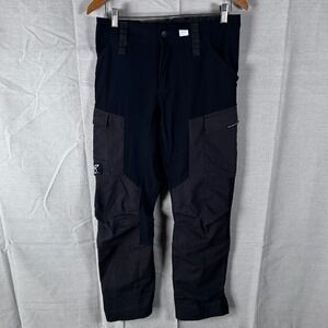 RevolutionRace RVRC GP Pants Mens 50 US 31-32 Black Grey Hiking Cargo Trousers